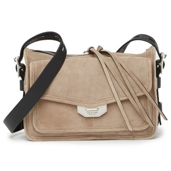 Sold ! Rag & Bone Field Leather & Suede Crossbody - Picture 2 of 6